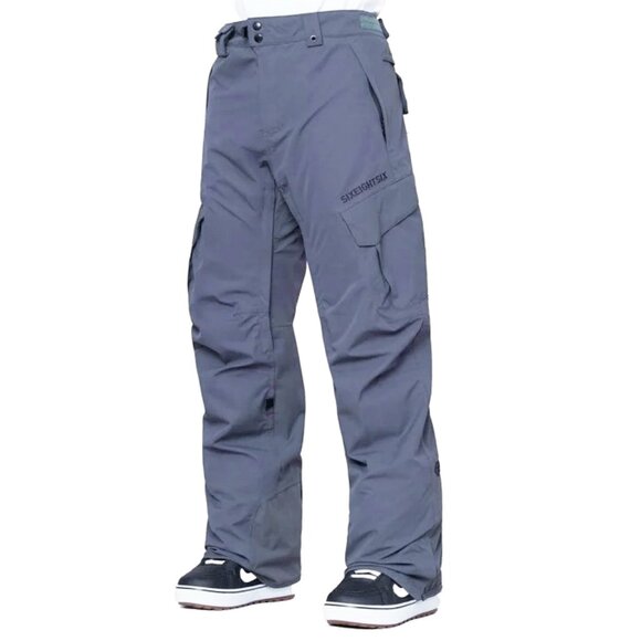 686 Men's Authentic Smarty Shell Blue Slim Fit Ski Snowboard Winter Outdoor Pant - Picture 1 of 15
